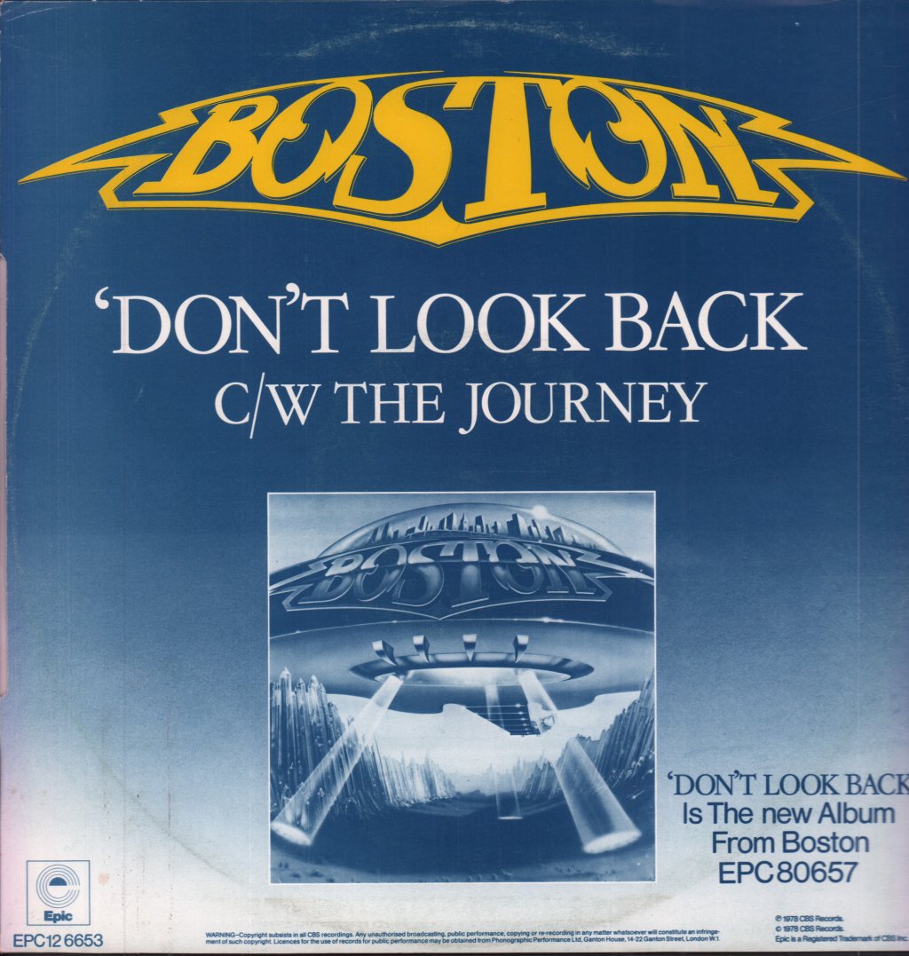Boston - Don't Look Back - 12 Inch