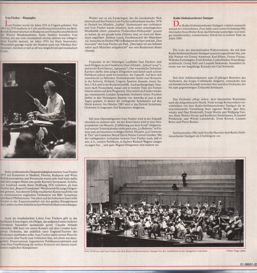 Peter Hofmann / RSO Stuttgart / Ivan Fischer - Richard Wagner - Lp
