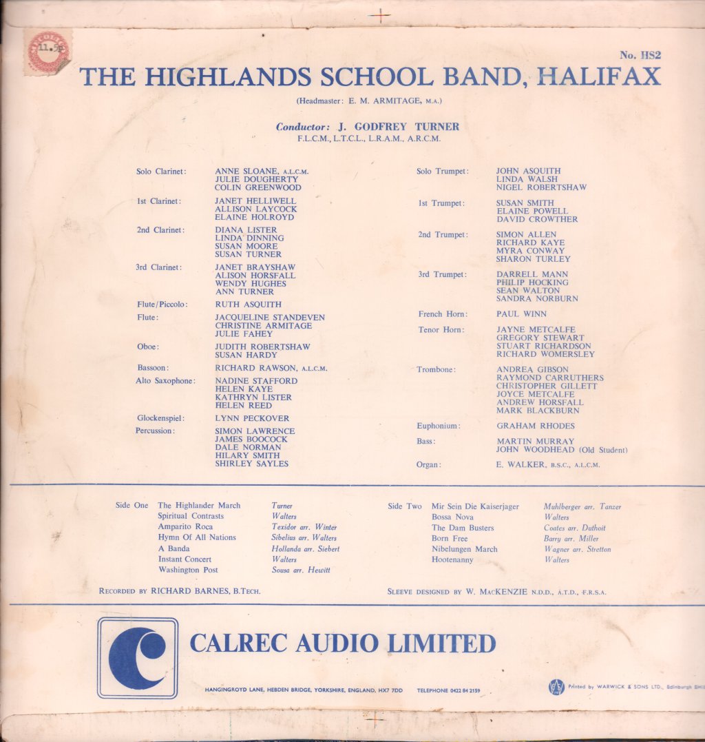 highlands school band - highlands school band - Lp