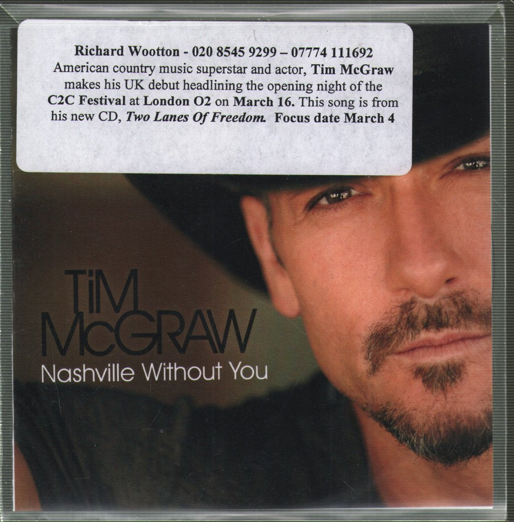 Tim Mcgraw - Nashville Without You - Cdr