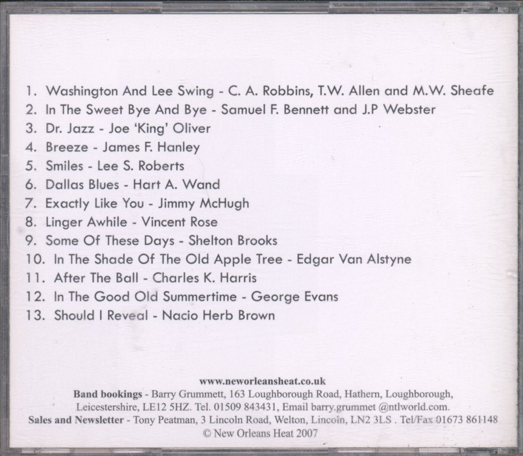 New Orleans Heat with special guest Stan Stephens - Linger Awhile - Cd