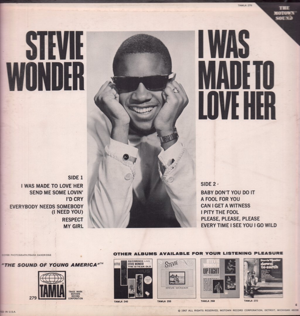Stevie Wonder - I Was Made To Love Her - Lp