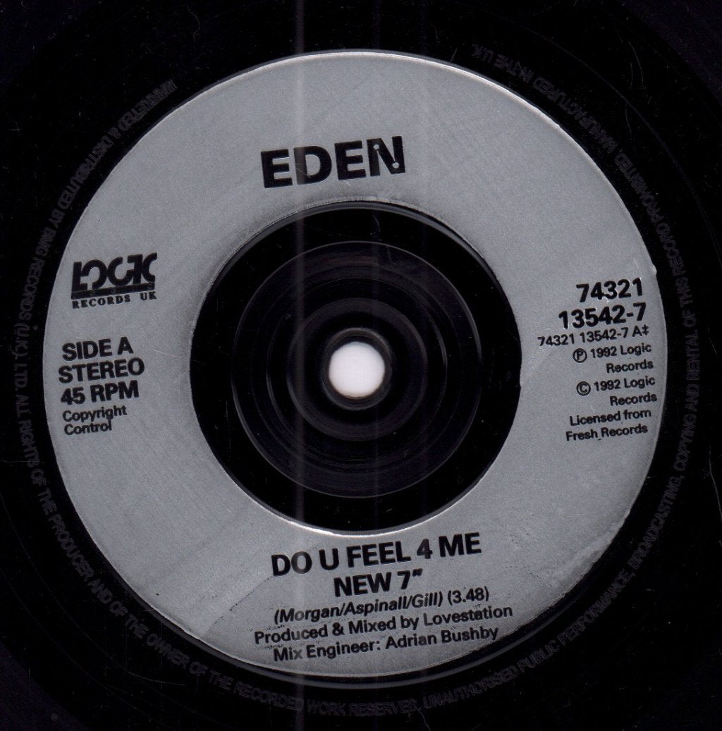 Eden (Dance) - Do U Feel 4 Me - 7 Inch