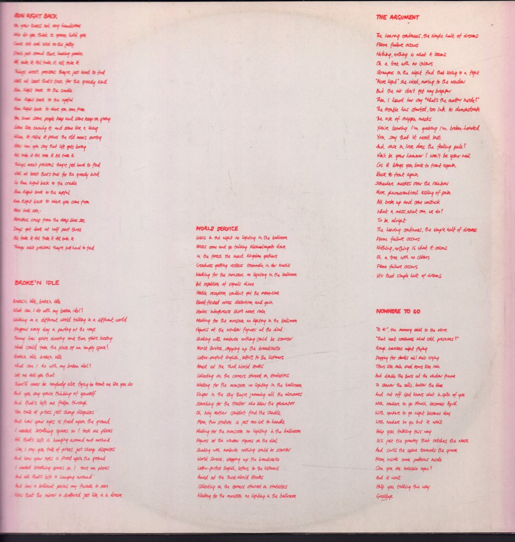 Anthony More - World Service - Lp