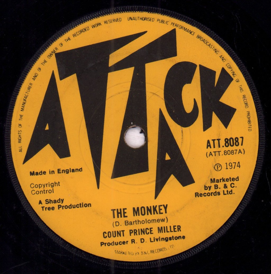 Count Prince Miller / Love Children Band - Monkey / 110th Avenue - 7 Inch
