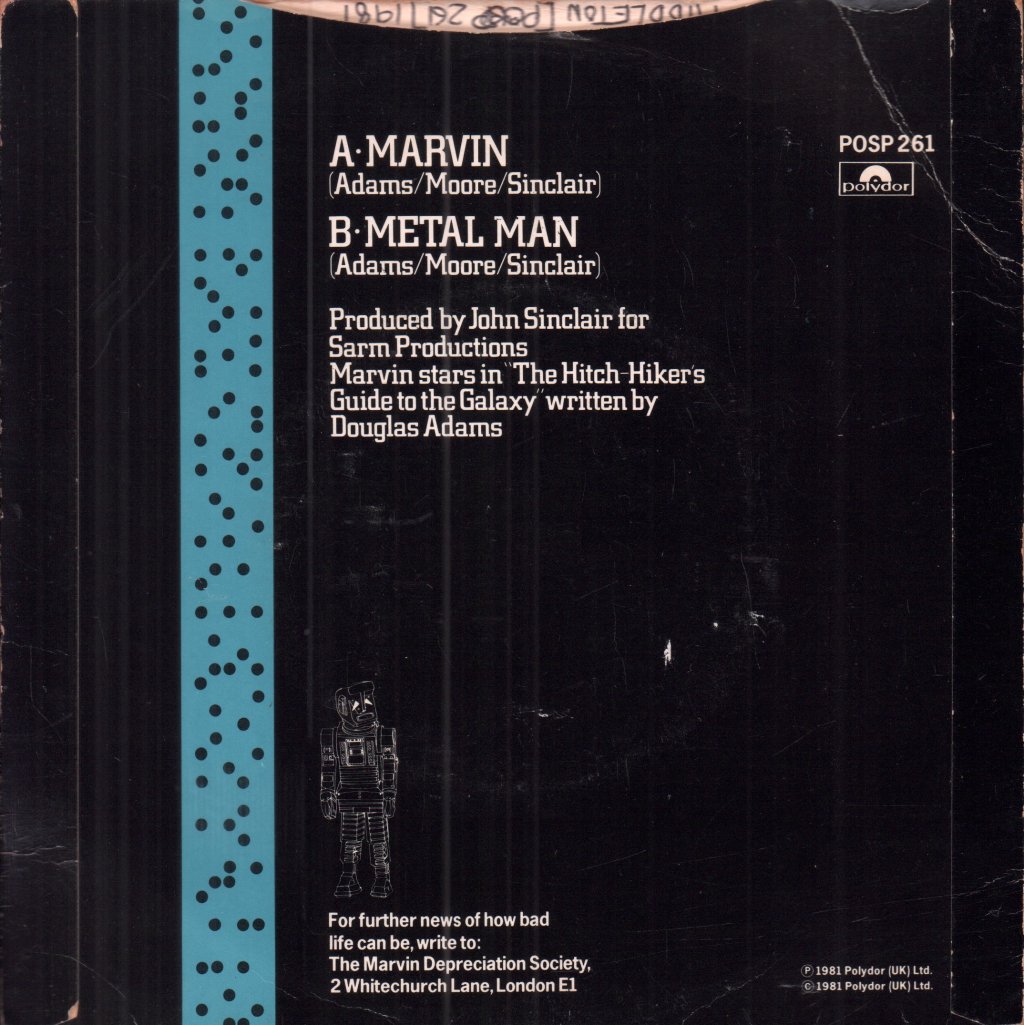 Marvin The Paranoid Android - Marvin - 7 Inch