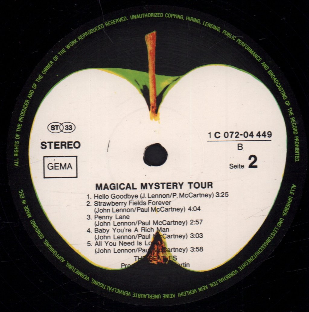 Beatles - Magical Mystery Tour Plus Other Songs - Lp