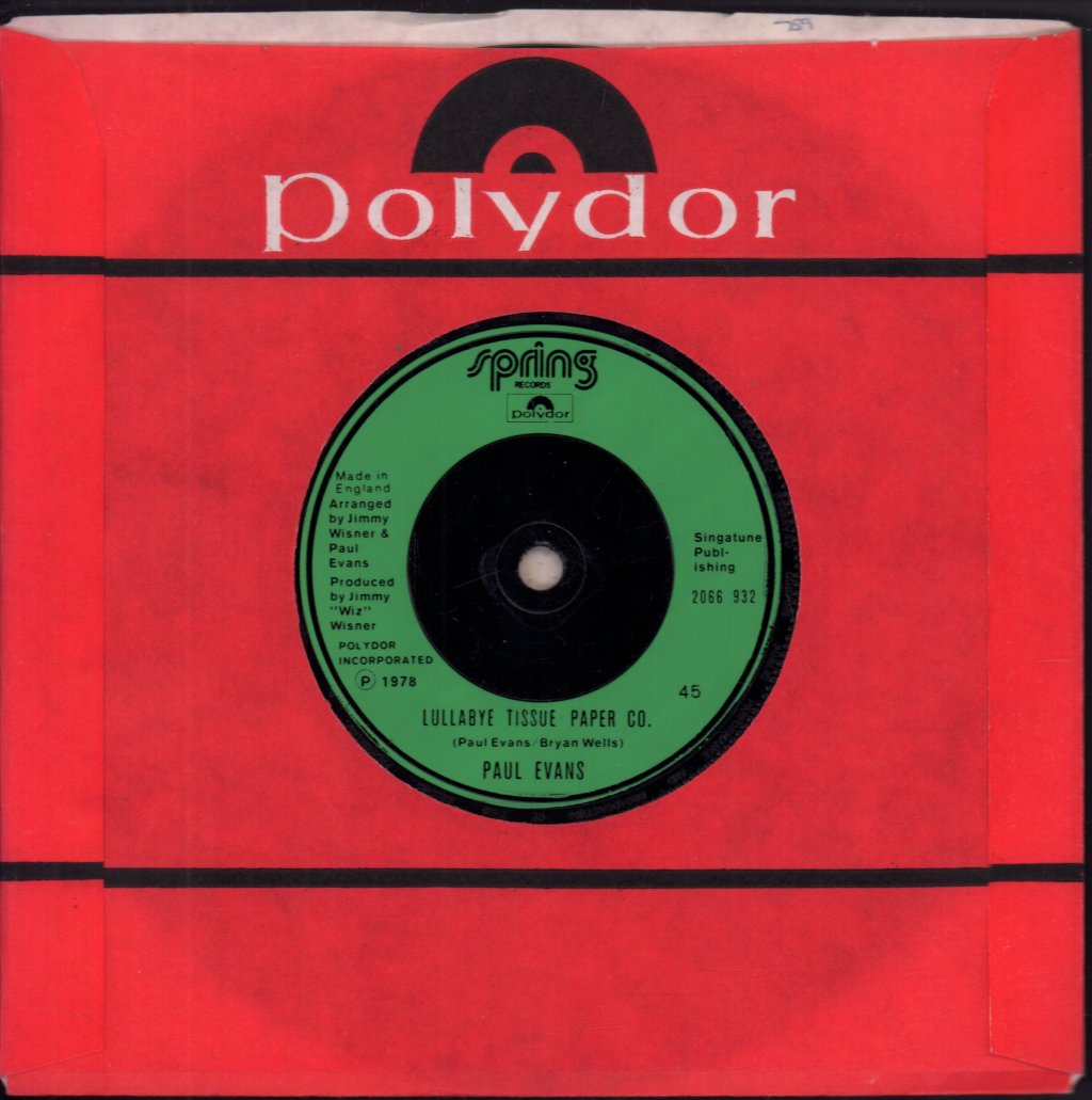 Paul Evans - Hello This Is Joannie - 7 Inch