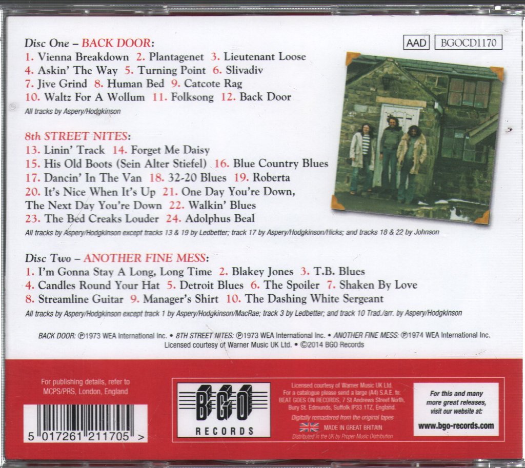Back Door - Back Door / 8th Street Nites / Another Fine Mess - Double Cd
