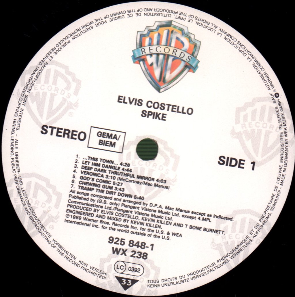 Elvis Costello - Spike - Lp
