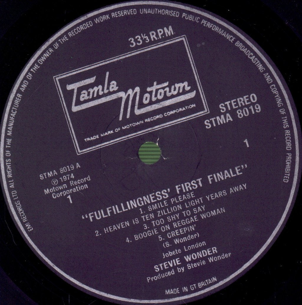 Stevie Wonder - Fulfillingness First Finale - Lp