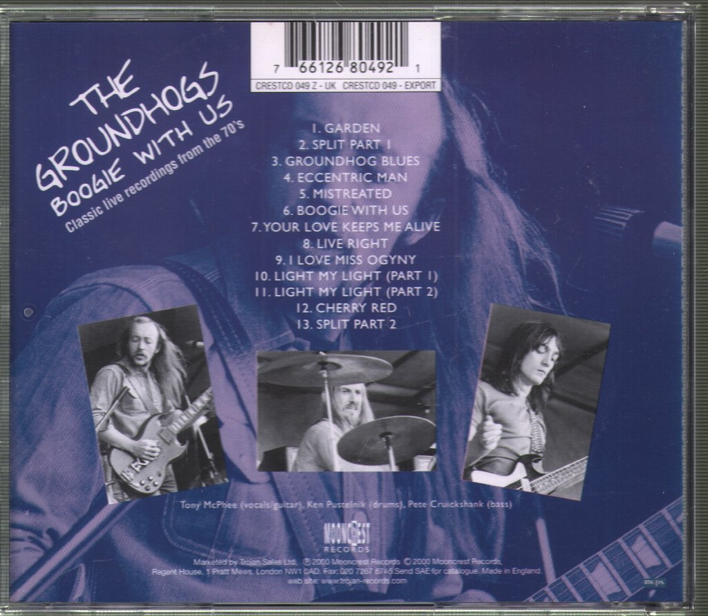 Groundhogs - Boogie With Us - Cd