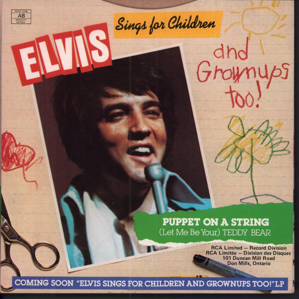 Elvis Presley - Puppet On A String - 7 Inch
