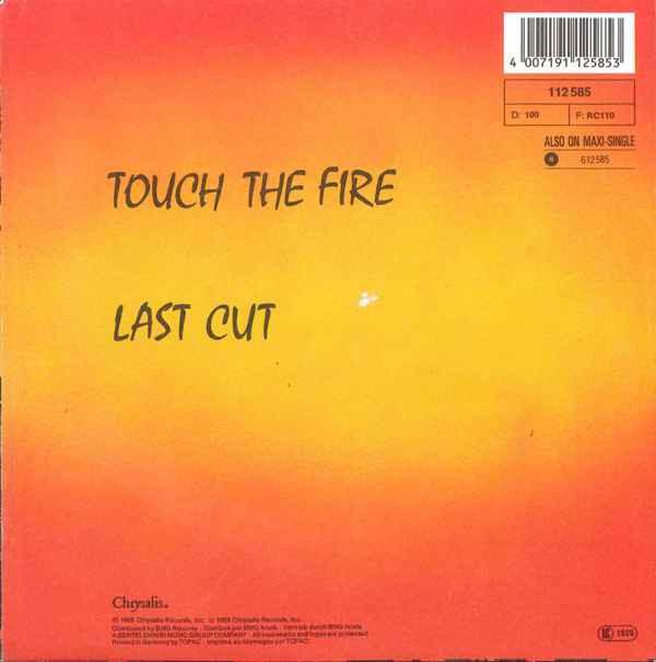 Icehouse - Touch The Fire - 7 Inch