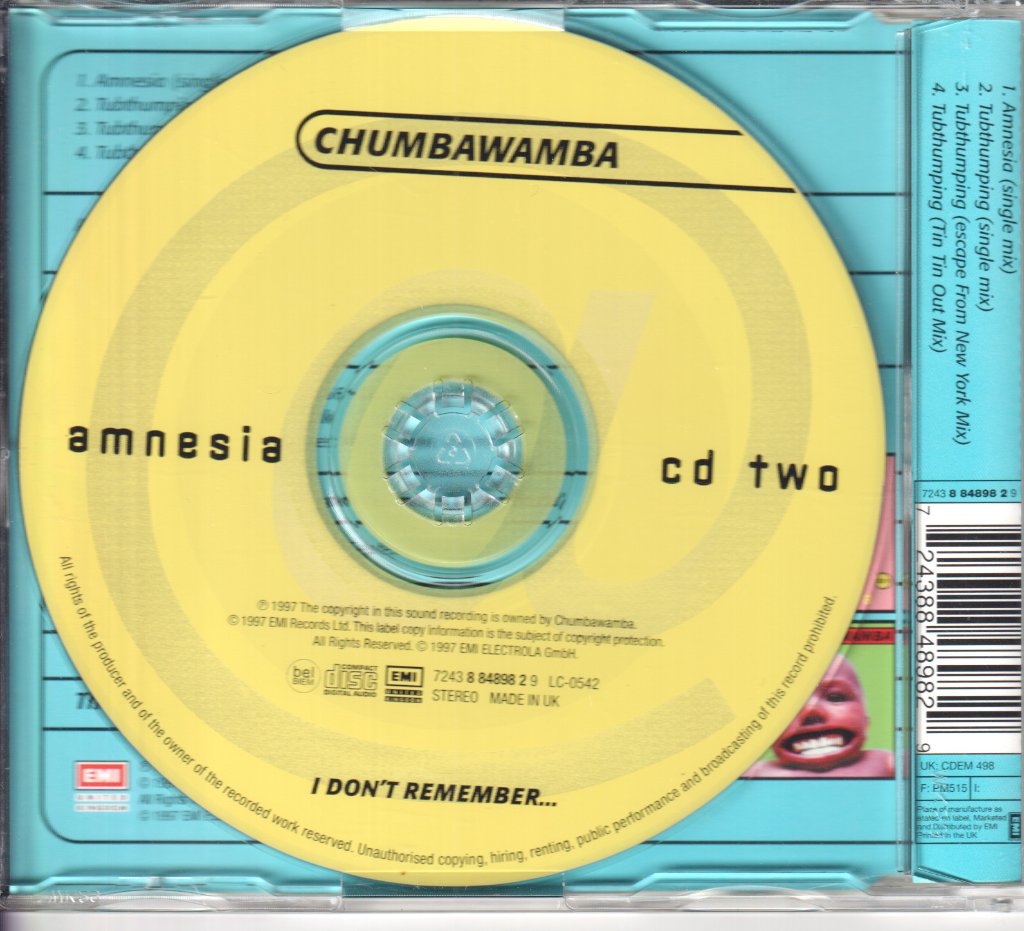 Chumbawamba - Amnesia - Cd