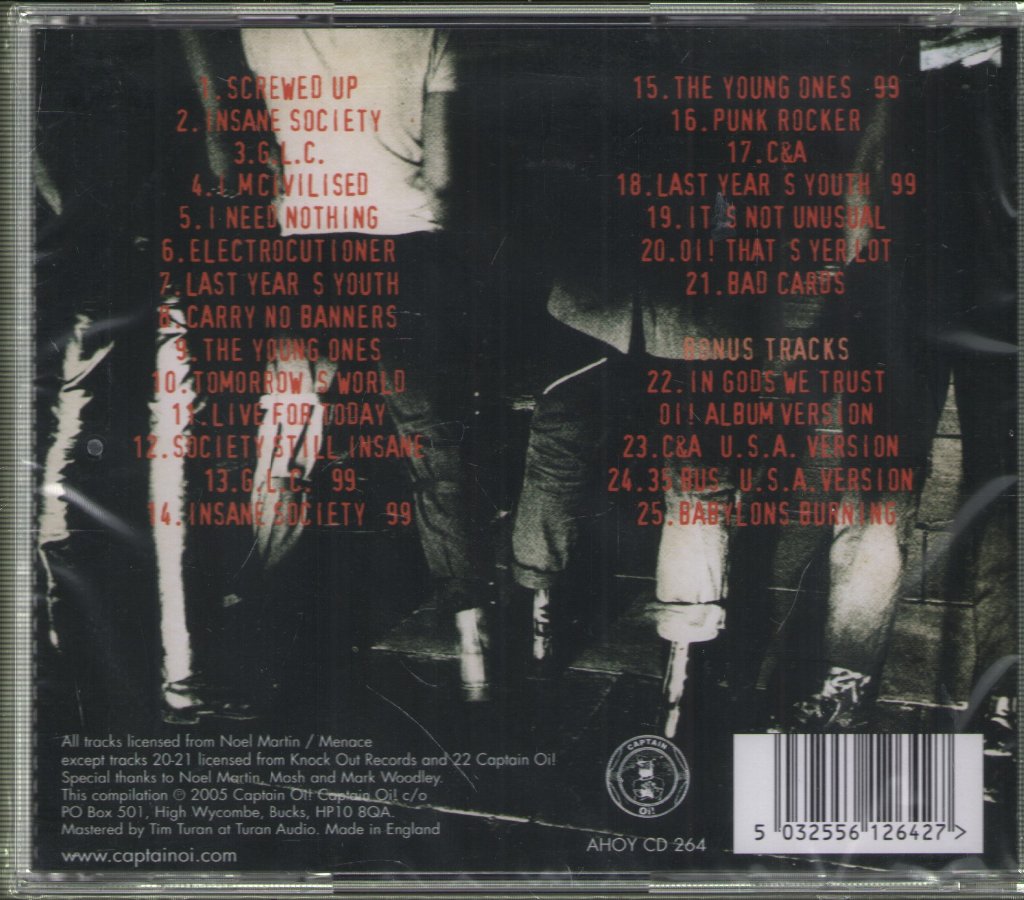 Menace (Punk Group) - Punk Singles Collection - Cd
