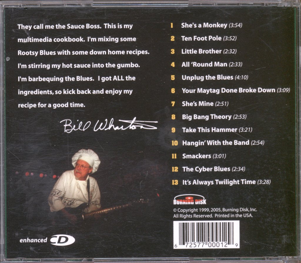 Bill Wharton And The Ingredients - Recipes Second Edition - Cd