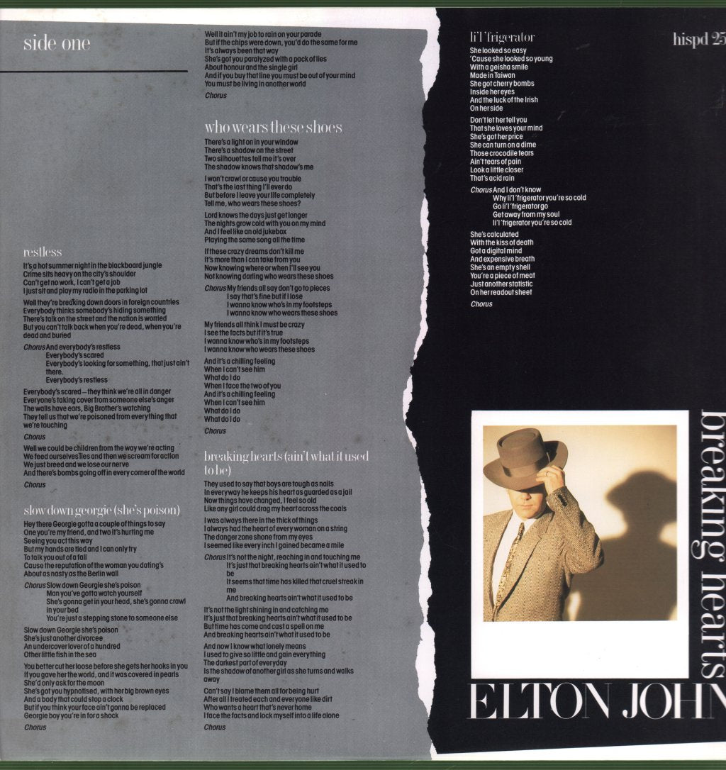 Elton John - Breaking Hearts - Lp