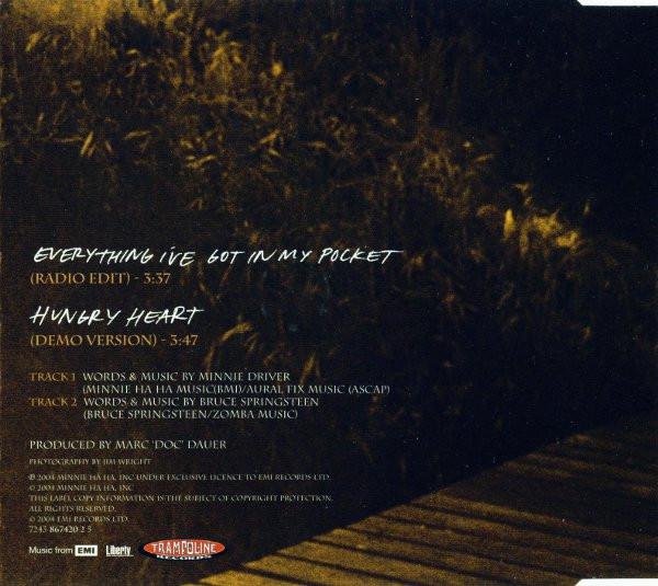 Minnie Driver - Everything I've Got In My Pocket - Cd