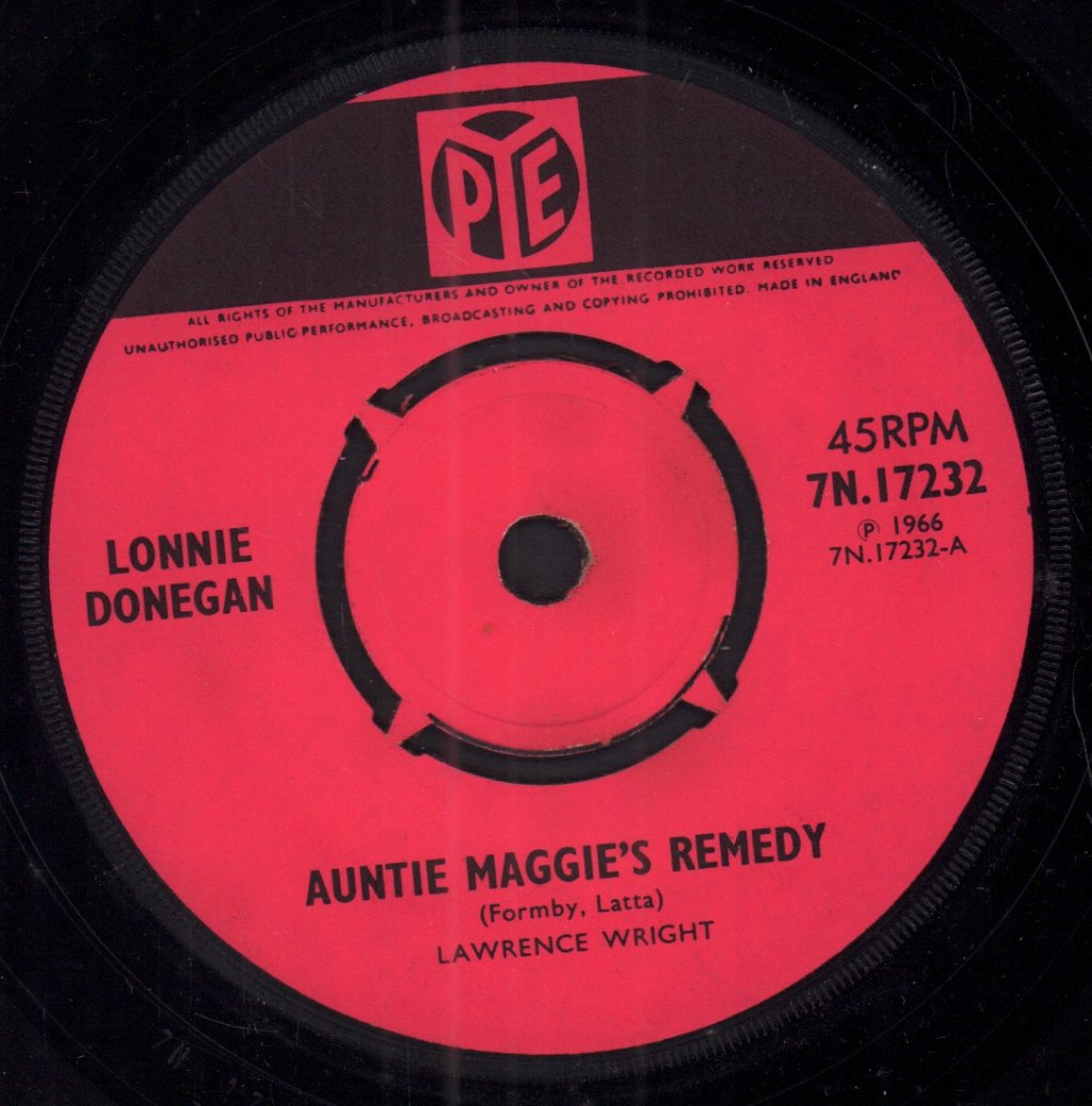 Lonnie Donegan - Auntie Maggies Remedy - 7 Inch
