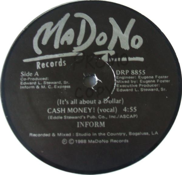 Inform - It's All About A Dollar Cash Money - 12 Inch