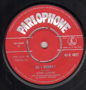 Jerry Lordan - Do I Worry - 7 Inch