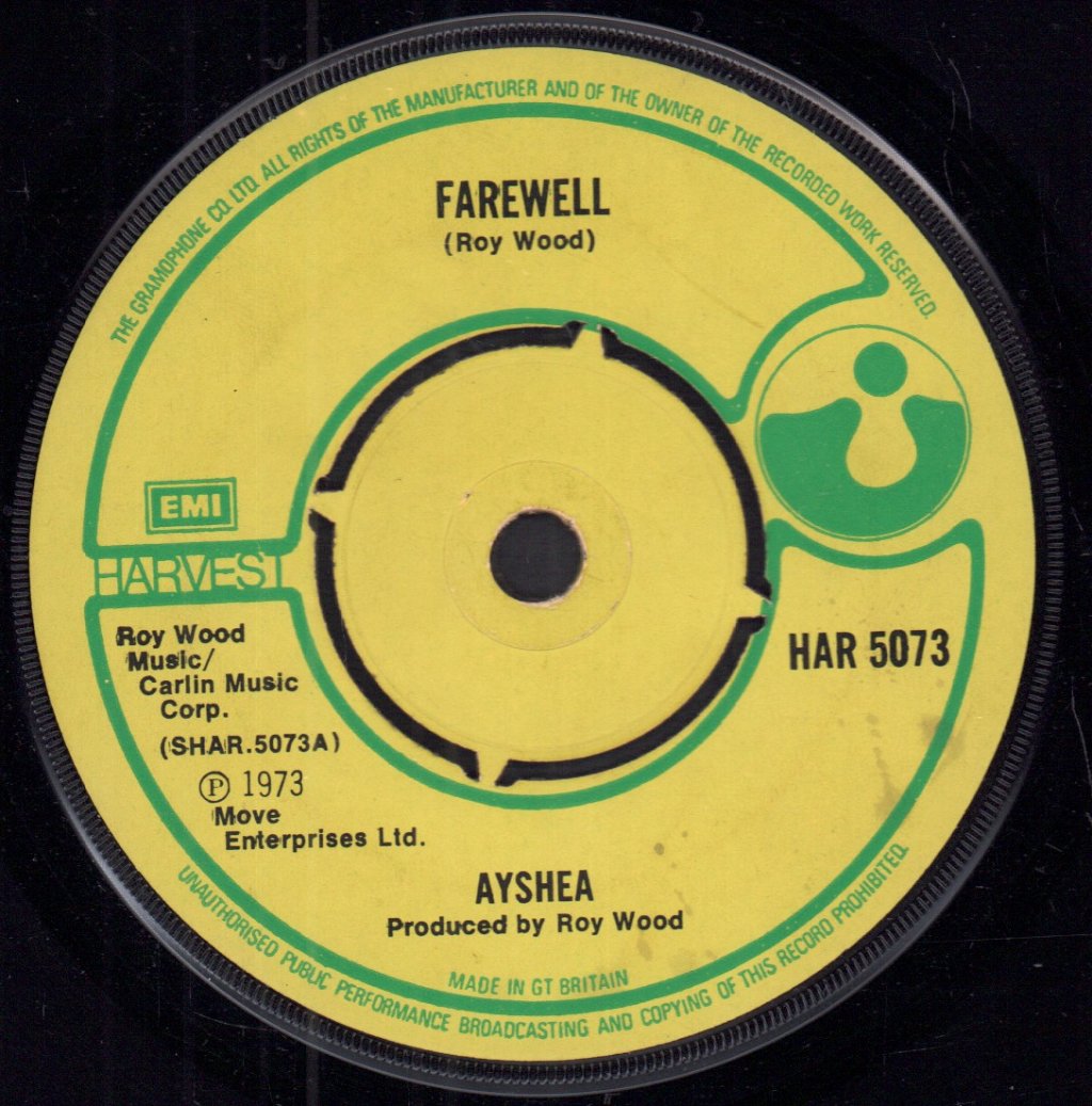Ayshea - Farewell - 7 Inch