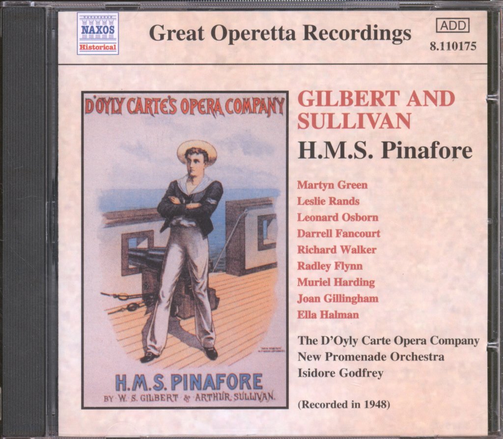 D'Oyly Carte Opera Company - Gilbert And Sullivan - H.M.S. Pinafore - Cd