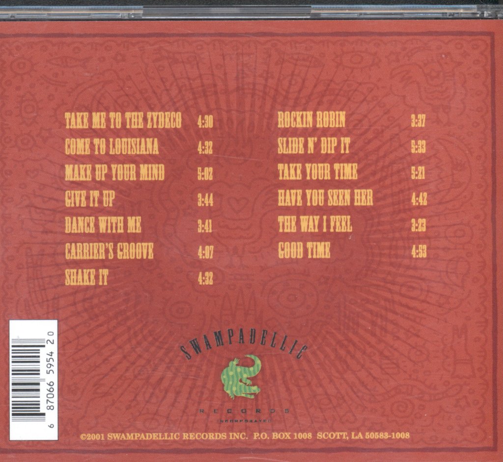 Chubby Carrier & The Bayou Swamp Band - Take Me To The Zydeco - Cd