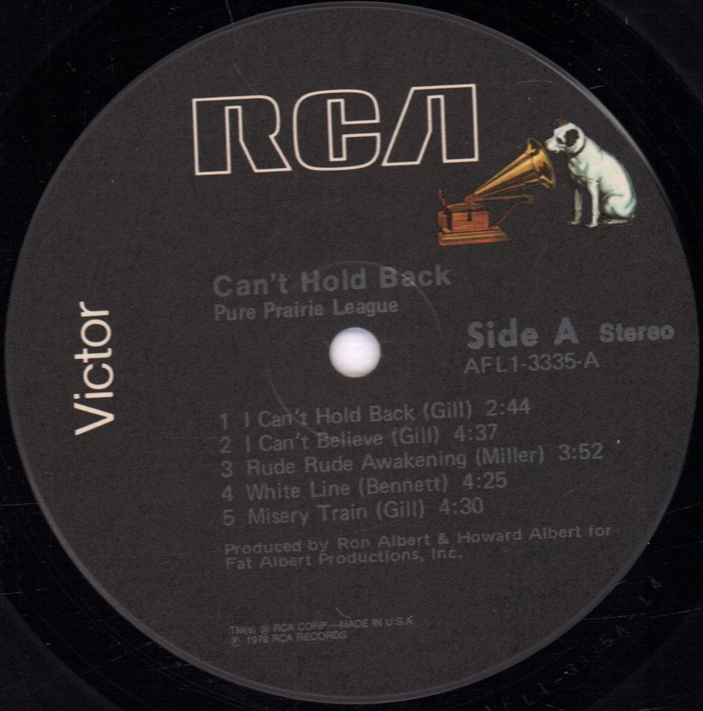 Pure Prairie League - Can't Hold Back - Lp