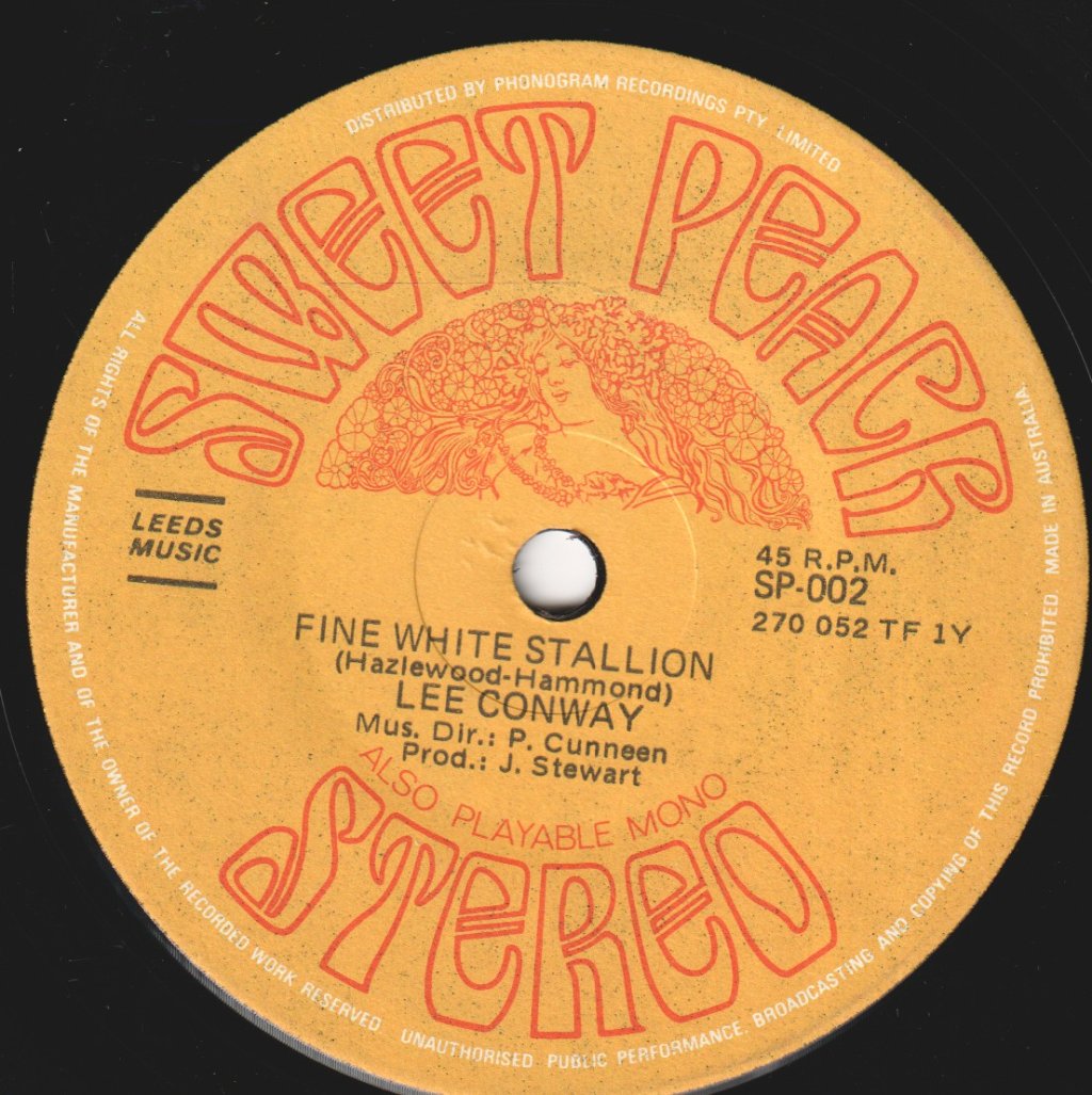 Lee Conway - Fine White Stallion - 7 Inch
