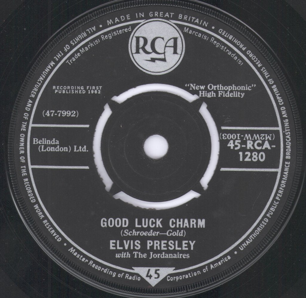 Elvis Presley - Good Luck Charm - 7 Inch