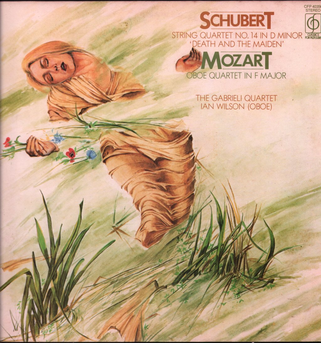 Gabrieli Quartet / Ian Wilson - Schubert - String Quartet No.14 In D Minor "Death And The Maiden" / Mozart - Oboe Quartet In F Major - Lp