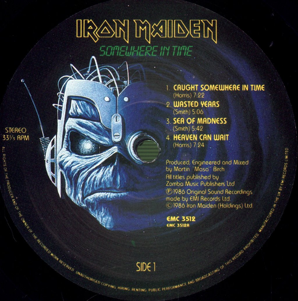 Iron Maiden - Somewhere In Time - Lp