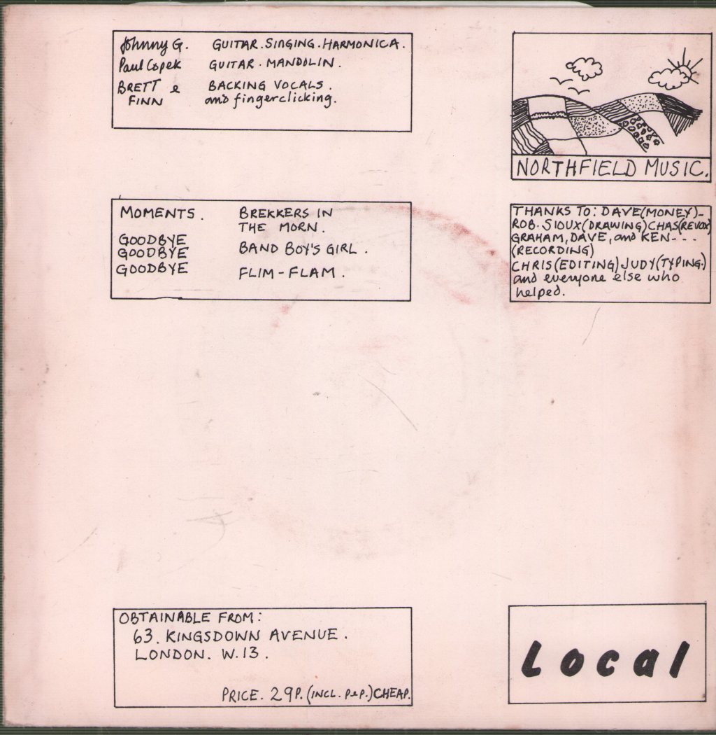Johnny G And The Claimants - S/T EP - 7 Inch