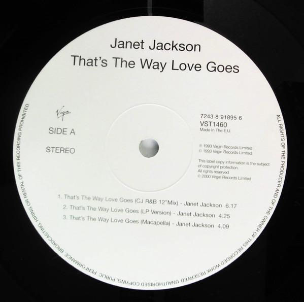 Janet Jackson - That's The Way Love Goes - 12 Inch