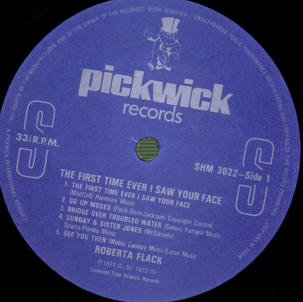 Roberta Flack - First Time I Ever Saw Your Face - Lp