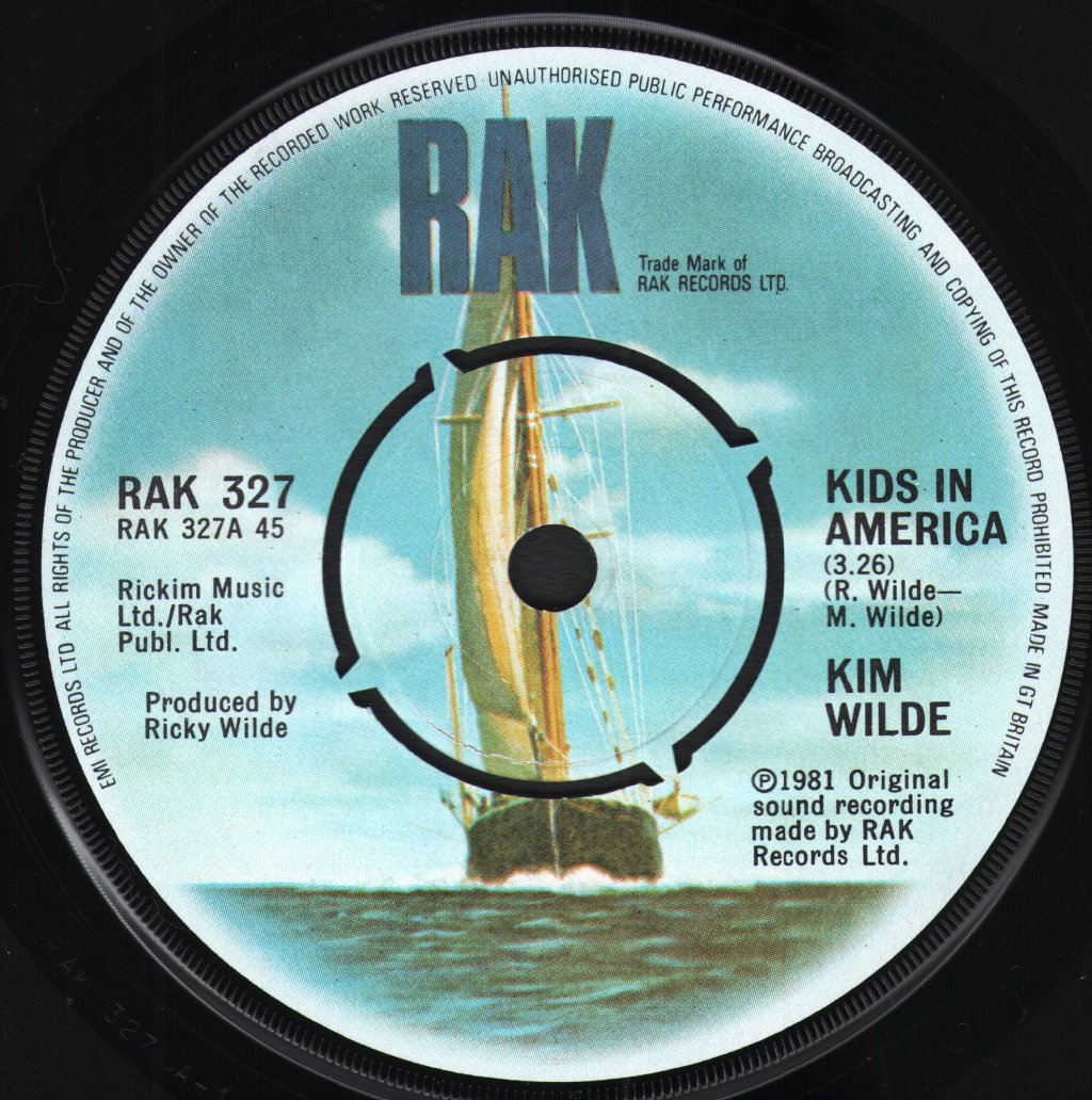 Kim Wilde - Kids In America - 7 Inch