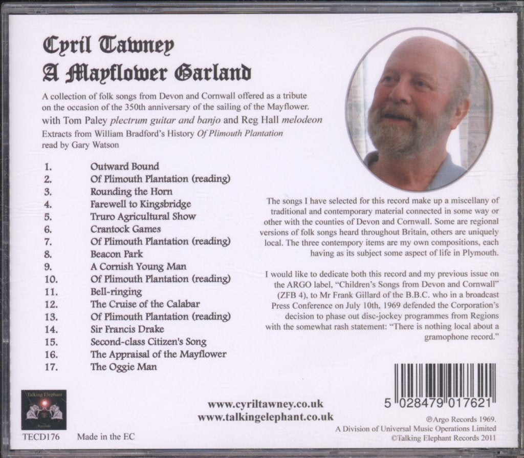 Cyril Tawney - A Mayflower Garland - Cd