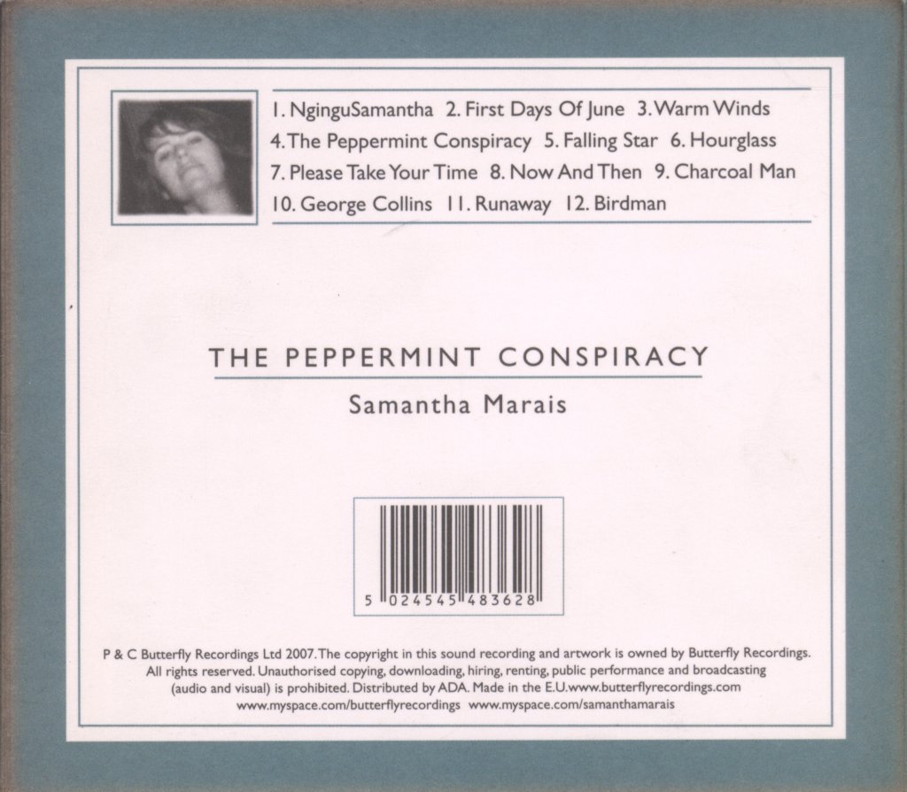 Samantha Marais - Peppermint Conspiracy - Cd