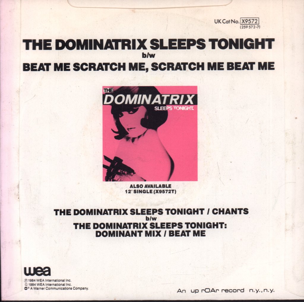 Dominatrix - Sleeps Tonight - 7 Inch