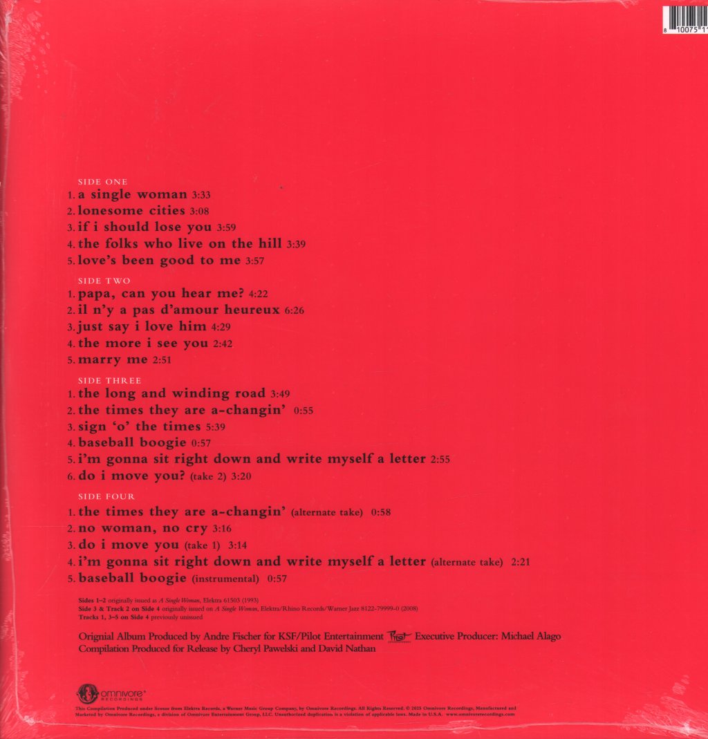 Nina Simone - A Single Woman: The Complete Elektra Recordings - Double Lp