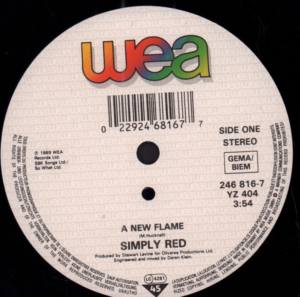 Simply Red - A New Flame - 7 Inch