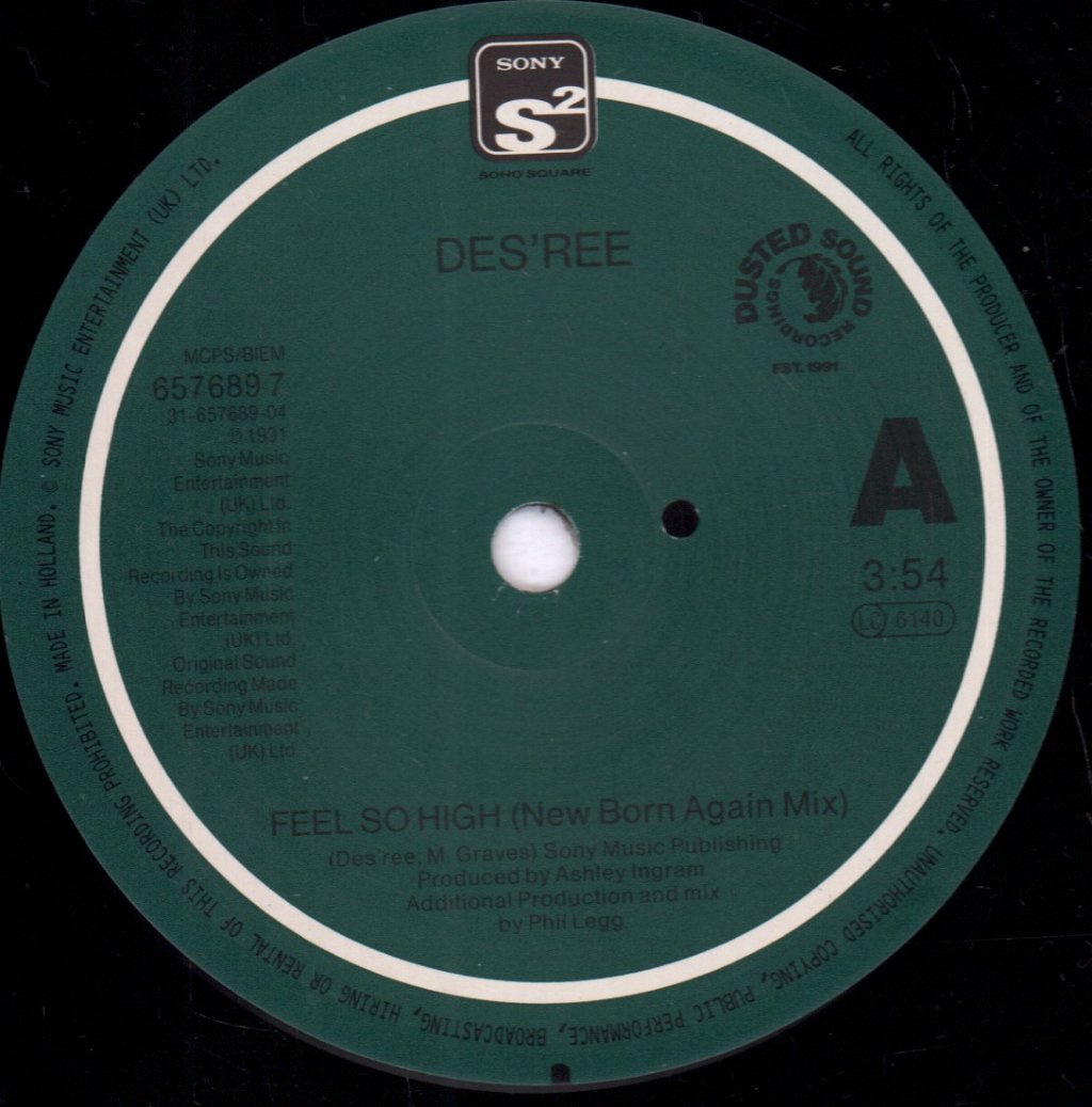 Des'ree - Feel So High - 7 Inch