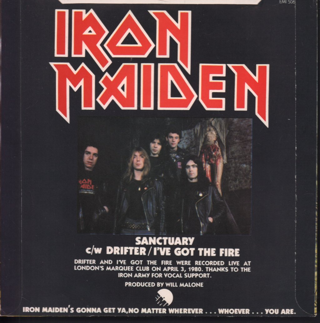 Iron Maiden - Sanctuary - 7 Inch