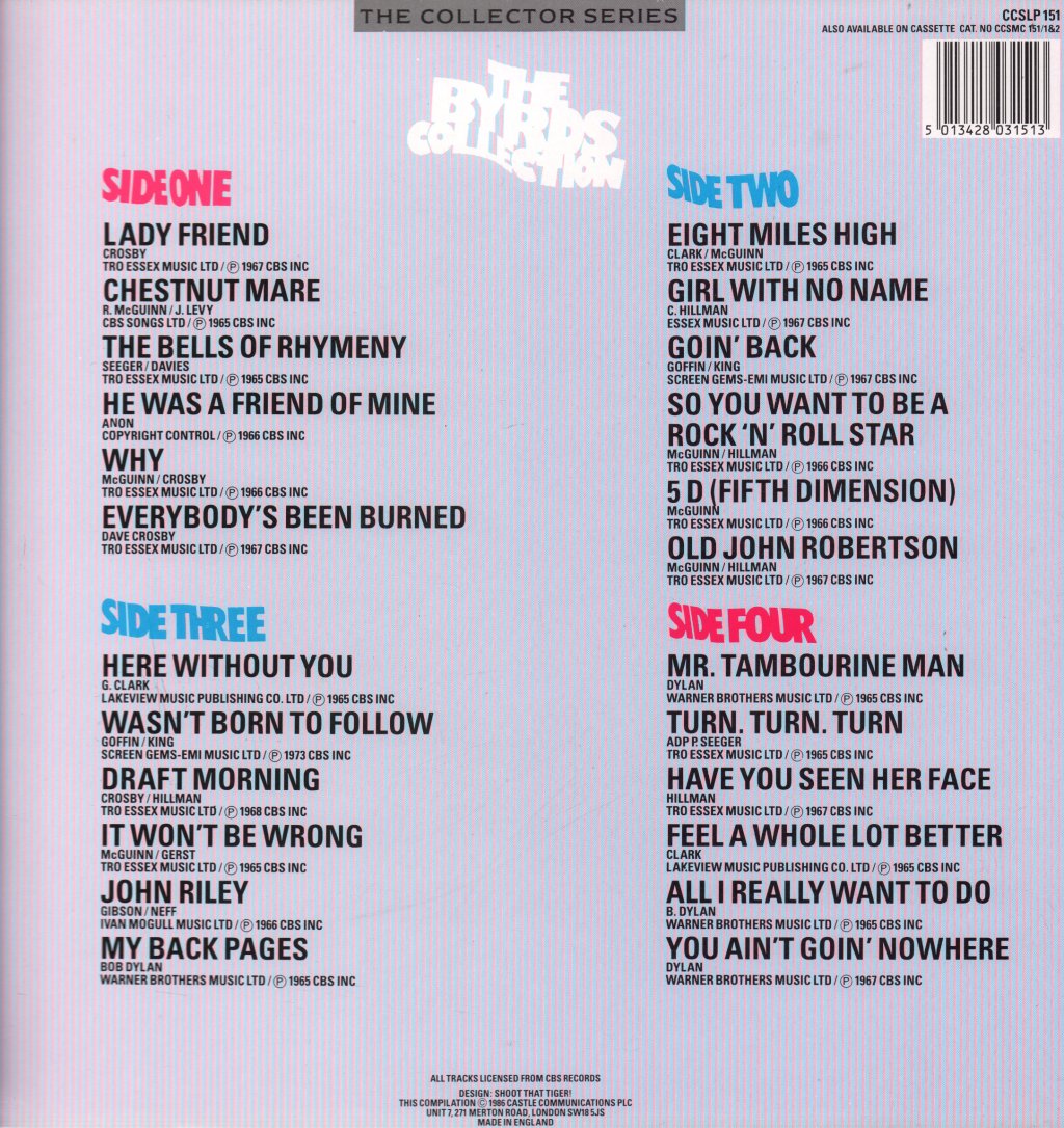 Byrds - Byrds Collection - Double Lp