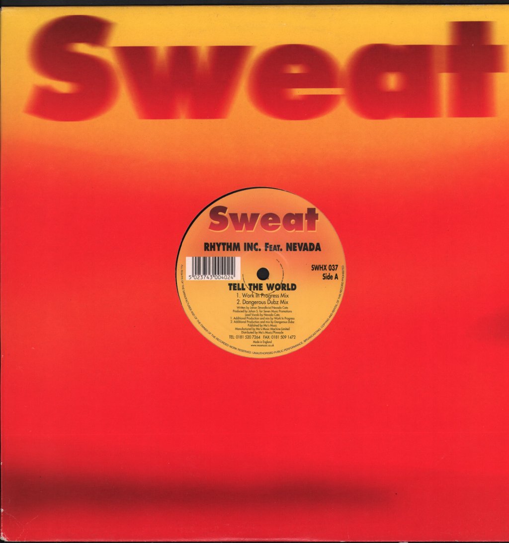 Rhythm Inc. Feat. Nevada - Tell The World - 12 Inch