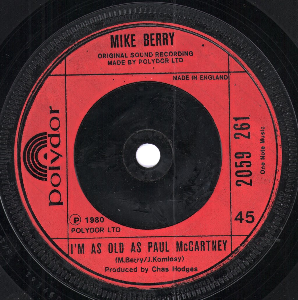 Mike Berry - Sunshine Of Your Smile - 7 Inch