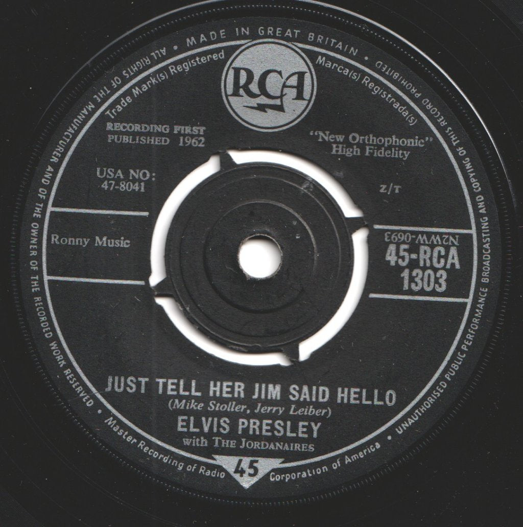 Elvis Presley - She's Not You - 7 Inch