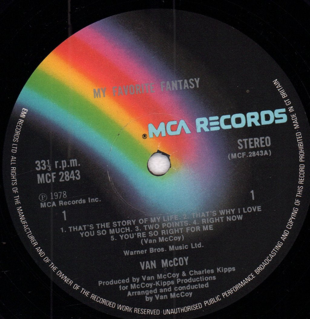 Van McCoy - My Favorite Fantasy - Lp